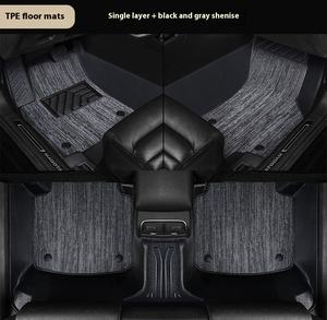 Tapis de sol de voiture en caoutchouc 3D TPE Double couche Sports Design Tapis de pied pour Tesla Model 3 <span class=keywords><strong>Business</strong></span> Style Accessoires de voiture - Product Image 3