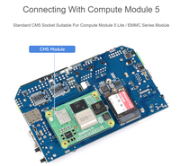 Ordinateur industriel double Ethernet Gigabit/2.5G basé sur Pi CM5, sortie d'affichage 4K et module 4G/5G, pour Compute Module 5
