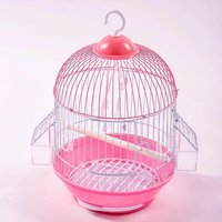 Cage à oiseaux suspendue moderne et simple en fer, motif solide, respirante et écologique pour oiseaux vivants (petite/moyenne taille)
