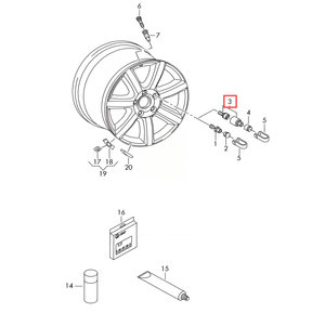 <span class=keywords><strong>Perno</strong></span> de Bloqueo Antirrobo para <span class=keywords><strong>Rueda</strong></span> 4F0698139C para Audi A3 2014-2017 <span class=keywords><strong>Volkswagen</strong></span> Passat B6 2007-2011 |   Repuesto Original - Product Image 5