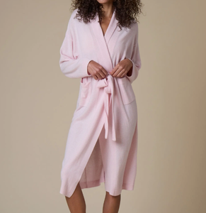 Peignoir en molleton personnalisé pour femme, col châle, vêtements pour femme, robes de luxe, robes de <span class=keywords><strong>nuit</strong></span> pour femmes, robe en velours éponge thermique pour femmes - Product Image 1