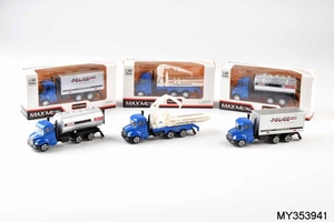 Artículos Personalizados Populares: Camión de Juguete Miniatura de Aleación Fundida a Presión 1:64 con Rueda Libre, Camión Cisterna de <span class=keywords><strong>Transporte</strong></span> de Saneamiento para Niños - Product Image 6