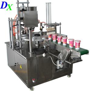 回転式液体水ペーストヨーグルトアイスクリームカップ充填シール機 - Product Image 1