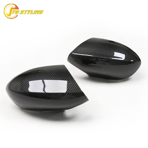 Coques de rétroviseurs en fibre de carbone véritable pour BMW E90 E92 E93 M3 1M <span class=keywords><strong>COUPE</strong></span> 2009-2013 – Coque de remplacement en fibre de carbone sèche pour rétroviseur latéral - Product Image 1