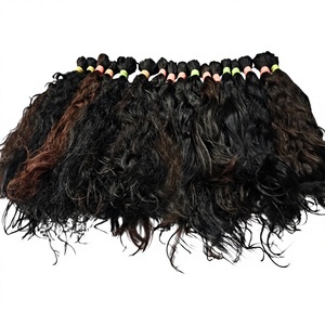 Extensiones de Cabello Virgen Remy Indio Ondulado Profundo Doble Trama Doble Capa Todos los Colores 100g - Product Image 1
