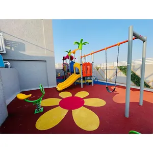 Kindergarten Outdoor-Spielgeräte Plastic Play Park Rutsche für Outdoor-Spielplatz