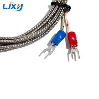LJXH Capteur de sonde thermocouple de type K 4x100mm, température 0-400 degrés, filetage M8x1.25, longueur de fil 1m/2m/3m/4m/5m