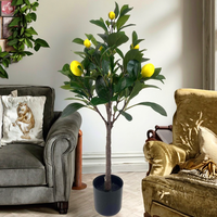 Nouvelles Plantes Artificielles en Pot : Citroniers/Kumquats à Feuilles Réalistes, Écologiques, 80 cm – Vente en Gros