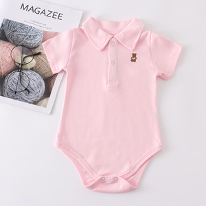 Mono de verano para bebé de alta calidad, mameluco para bebé, <span class=keywords><strong>ropa</strong></span> de bebé de algodón orgánico 100% - Product Image 5