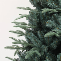 Hochwertiger Künstlicher Weihnachtsbaum mit Standfuß PVC Realistische Feiertagsdekoration für Zuhause Büro & Gewerbliche Nutzung