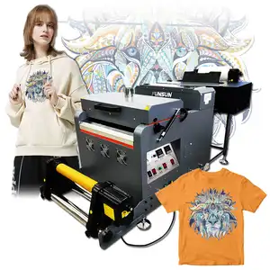 Funsun A3 Broek Canvas Tas Hoodie T-shirt Dtf Printer En Schudden Poeder Machine Dtf Film Printer Met DX9 Hoofd Voor epson