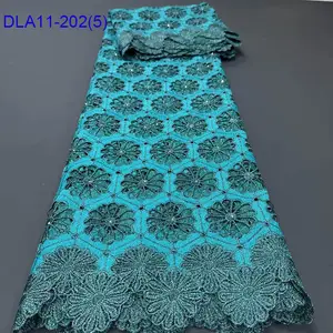 Desain baru Nigeria guipure kain renda tali bordir renda renda larut air renda untuk wanita Afrika