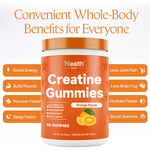 <b>Creatine</b> Gummies Orange Flavor 5000mg Muscle Performance Strength Recovery Athletes Vegan Non-GMO Sugar Free Manufacturer - Product Image 4