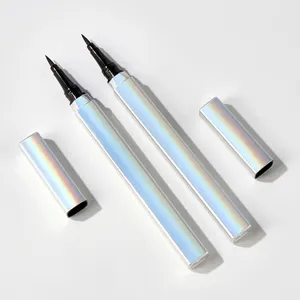 Dikdörtgen Eyeliner kalem ambalaj su geçirmez özel etiket Eyeliner kalem ürünleri uzun ömürlü sıvı Eyeliner ambalaj