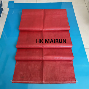 White and Black Recycled PP Woven Plastic Grain Sack Bags with Offset Printing 50kg - Product Image 5
