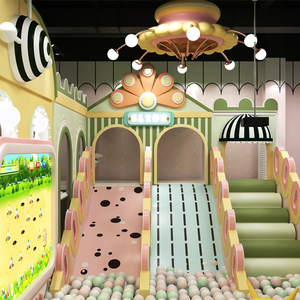 New Design Kids Indoor Soft Play Indoor Play Center Children <b>Small</b> Indoor Playground Equipment with <b>Slide</b> Ball Pool Ocean Ball - Product Image 1