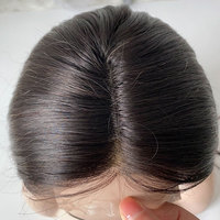 Top qualité pas cher prix 100% naturel vierge cheveux humains brun dentelle droite silicone perruques médicales pour les patients atteints de cancer en gros