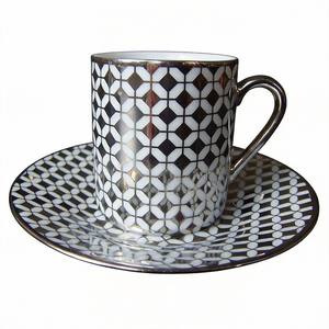 Set di Caffè e Tè in Fine Porcellana Araba - Marca HARVIT, Stile Americano Ecologico Prodotto a Guangdong, Cina - Product Image 1