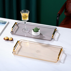 <strong>Plastic</strong> Food Storage Tray Dessert Tea Trays Breakfast Bread <strong>Plates</strong> <strong>Rectangular</strong> Cosmetic Dish Kitchen Tools - Product Image 2