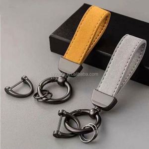 Porte-clés en cuir personnalisés avec logo, design classique populaire, cadeaux d'entreprise pour voitures - Product Image 5