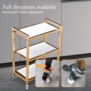 <span class=keywords><strong>Carrito</strong></span> de Servicio de Acero Reforzado de Tres Niveles, Manual, para Restaurantes, Hoteles y Tiendas de Hotpot, <span class=keywords><strong>Carrito</strong></span> de Exhibición - Product Image 1