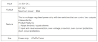 Fabricant de circuits imprimés LED, assemblage de circuits imprimés personnalisés, carte de conversion d'énergie haute puissance DC-DC 100W