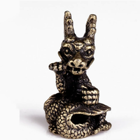 YS Mini Patung Hewan Zodiak Cina dari Kuningan, Dekorasi Ornamen, Tempat Dupa, Hiasan Meja Kantor Rumah, Hadiah Lucu