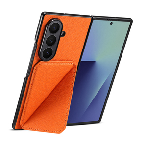 Funda para Teléfono con Ranura para Tarjetas, Soporte de Cuero Sintético, Soporte para Fotos, para <span class=keywords><strong>Samsung</strong></span> Galaxy Z Fold 7 6 5 - Product Image 4