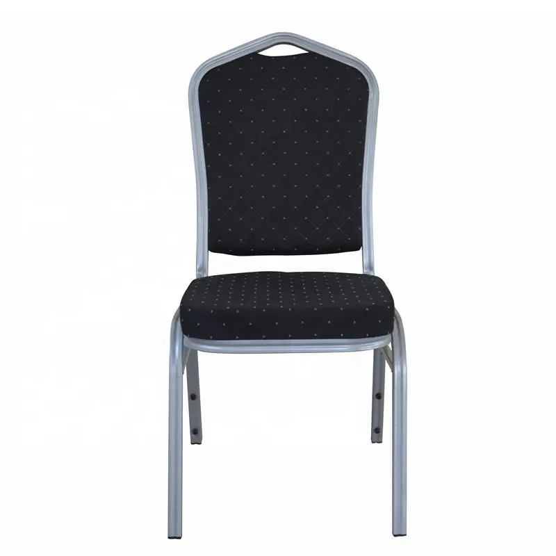 Factory wholesale Modern elegant Meeting Room stackable durable Fabric Cover Hotel Aluminium Banquet Chair for wedding reception