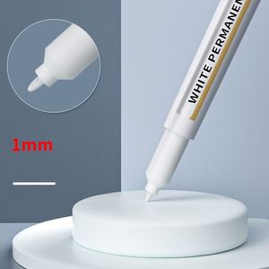 Lot de 10 Marqueurs Blancs à Pointe Ronde de 1 mm, Épais, à Base d'Huile, à Séchage Rapide, Imperméables, Grande Capacité, pour Art et Marquage - Product Image 2
