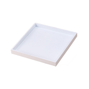 ถาดไม้ศิลปะลึกลับ สีขาว ทรงสี่เหลี่ยม 30x30 ซม. สำหรับเก็บกุญแจ เครื่องประดับ ถาดตกแต่ง - Product Image 1