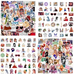 50 pegatinas de música Tayloris para mujer adulta, pegatinas de álbumes de cantantes pop, pegatinas de vinilo impermeables para botella de agua, teléfono, casco - Product Image 4