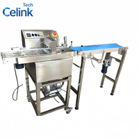 Machine d'enrobage automatique au chocolat pour la production de biscuits, gaufrettes, cookies et pralines