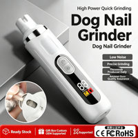 Coupe-ongles électrique silencieux rechargeable de luxe pour animaux de compagnie (chiens et chats) – Accessoires de toilettage et de manucure pour pattes