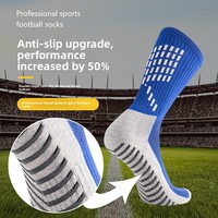 Nouveau design Chaussettes de football unisexes Grip Chaussettes de sport personnalisées avec logo sur le bas pour les sports d'automne