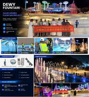 Fontaine musicale LED pour extérieur, spectacle aquatique pour la décoration de la rue piétonne, de la place de ville et du paysage