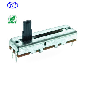 Potenciómetro deslizante mono de película de carbono personalizado de 20mm, 30mm, 45mm, 60mm de recorrido, 10k, 10kb, 10ka, 50k, 100k ohmios, 30mm 10k para audio - Product Image 4