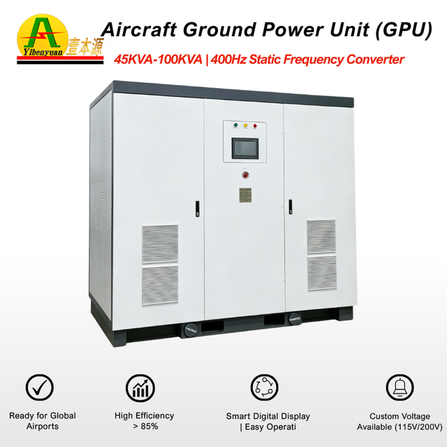 720KVA Mobile Aircraft Ground Power Unit 400Hz Static Frequency Converter Wide Input 380V/400V/440V for Engine Start & Test