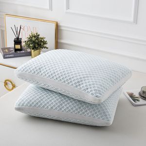 하이 쿨 메모리 폼 깔린 스폰지 베개 느린 반동 메쉬 스탠드 목 지지대를위한 모던 화이트 디자인-아마존 핫 직접 - Product Image 2