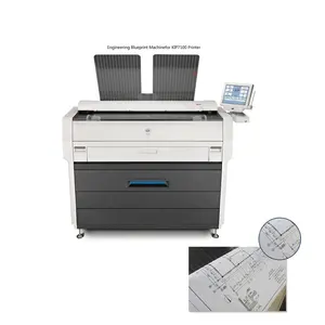 Guangzhou Top Quality Used Engineering Blueprint Printer Machine A0 Wide Format Copier with Color Scanner for KIP7100 7170