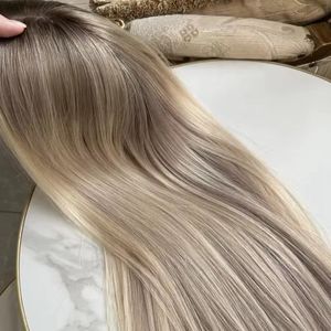 6x7 6x8 7x8 रेशम आधार 100% यूरोपीयन कुंवारी बालों वाली महिला बालों के लिए टोपे - Product Image 2