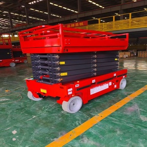 CE认证自走式铰接式液压防滑锰钢剪叉式升降平台越野型16m 100kg承重2 - Product Image 2