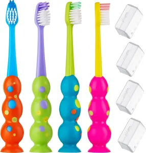 Baby Product Kid Toothbrush With Strong Suction And Cute Polka Dots