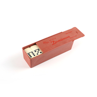 Jeu de dominos personnalisé Double Six Juxing D6-5211P, dominos en plastique colorés, écologiques, jeu éducatif pour toute la famille, tuiles ivoire