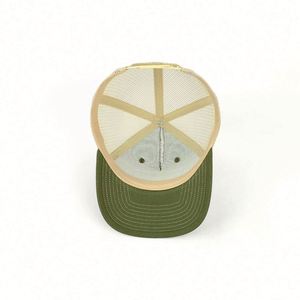 Gorra Trucker Juvenil con Malla Trasera y Visera Ligeramente Curvada, Fabricada en China por OEM, Parche Tejido Personalizado, Gorra Trucker Verde Transpirable - Product Image 6