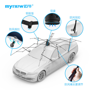Wholesale automatic <b>roof</b> shade cover <b>car</b> umbrellas with remote control - Product Image 6