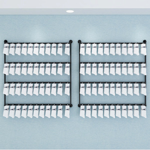 Présentoir mural réglable pour bijoux de supermarché, étagère perforée en métal durable pour boucles d'oreilles, gants, chaussettes - Product Image 4