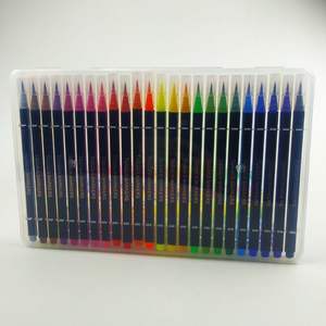 Ensemble de 24 marqueurs lavables à pointe pinceau japonais avec boîte en PP - Product Image 2