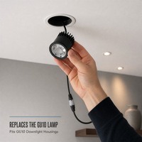 Module encastré COB GU10 MR16 7W, remplacement moderne en aluminium, CRI 95 élevé, dimmable, directement de l'usine OEM ODM