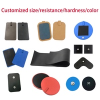 Électrode en silicone pour physiothérapie Jinke, tissu conducteur électrique en caoutchouc carbone pour combinaisons TENS EMS